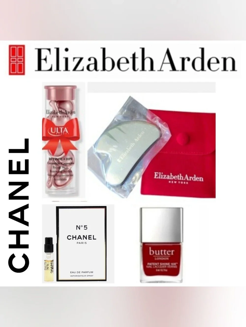 Chanel, Elizabeth Arden, Butter London Lot
